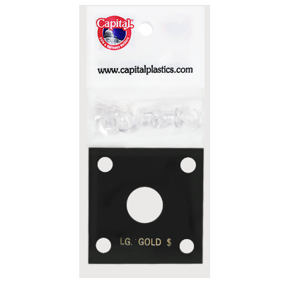 Capital Plastics 144 Coin Holder - Large Gold $ (type 2&3)