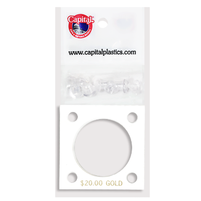 Capital Plastics 144 Coin Holder - $20 Gold