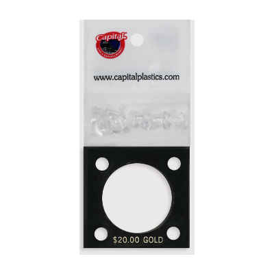 Capital Plastics 144 Coin Holder - $20 Gold