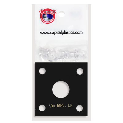 Capital Plastics 144 Coin Holder - 1/10 oz. Maple