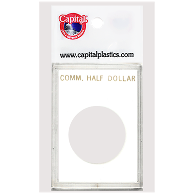 Capital Plastics Caps Coin Holder - Comm Half Dollar