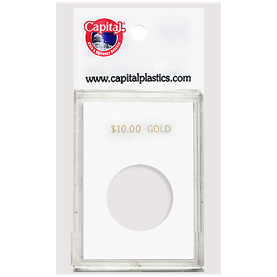 Capital Plastics Caps Coin Holder - $10 Gold