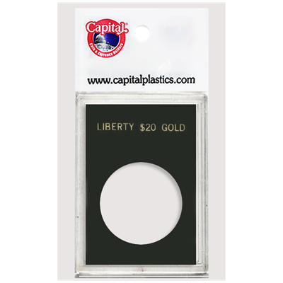 Capital Plastics Caps Coin Holder - Liberty $20 Gold