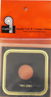 Capital Plastics VPX Coin Holder - Two Cent Odd Type