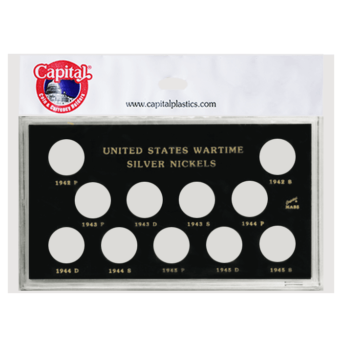 U.S. Wartime Silver Nickels  11 slot(s).