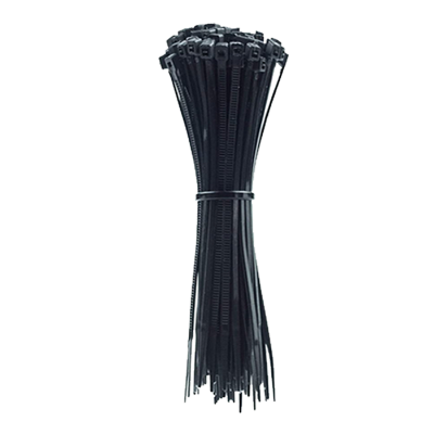 8" Nylon Cable Zip Tie 50lbs - Black