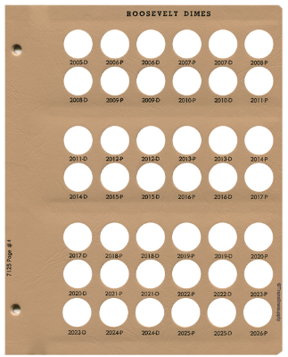Roosevelt Dimes Replacement Page 4 2005-D-2026-P
