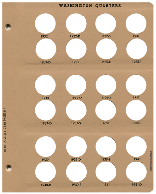 Washington Quarters with Proof- Page 1