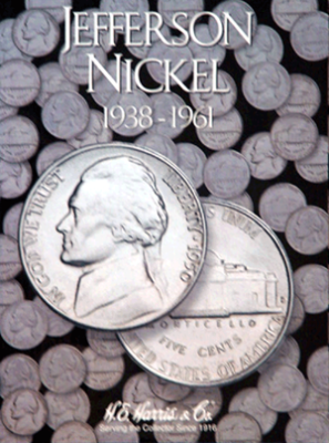 Jefferson Nickels Folder #1: 1938-1961