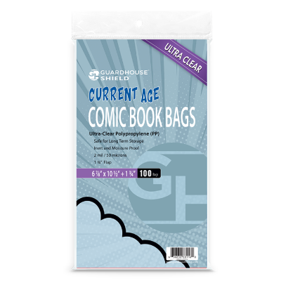 Shield Bag for Current Comic Books (Standard Size) - 6 7/8 x 10 1/2