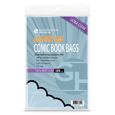 Shield Bag for Golden Comic Books - 7 3/4 x 10 1/2