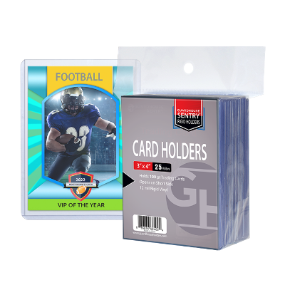 Trading Card Sentry Holders - 3x4 - 100 pt Cards