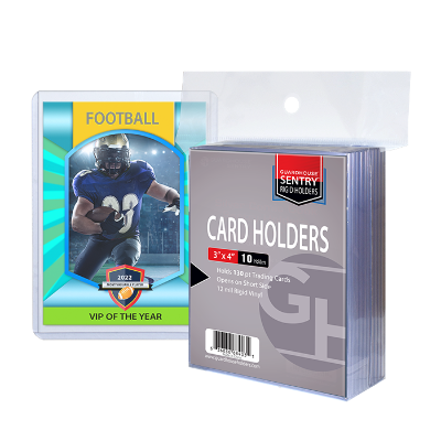 Trading Card Sentry Holders - 3x4 - 130 pt Cards