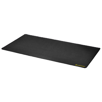 Desk Mat with Stitched Edges - 14 x 24 (Black)