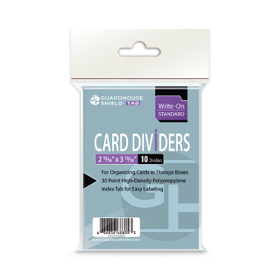 Trading Card Dividers - White Regular