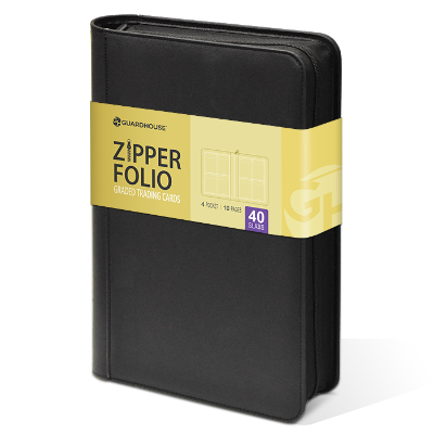 Graded Trading Card Zipper Folio for 40 PSA Card Slabs - Charcoal
