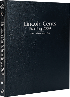 Lincoln Cents Starting 2009, Date & Mintmark Set P, D, S & W (Black)