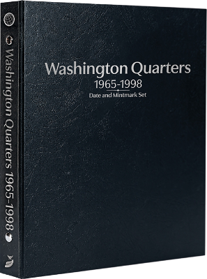 Washington Quarters 1965-1998, Date & Mintmark Set P, D & S (Black)