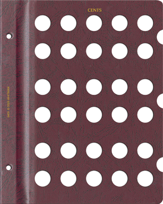 Blank Page, Cent (Burgundy)