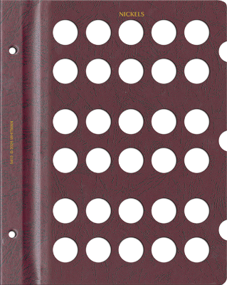 Blank Page, Nickel (Burgundy)