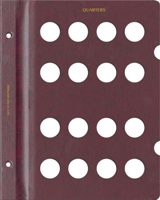 Blank Page, Quarter (Burgundy)