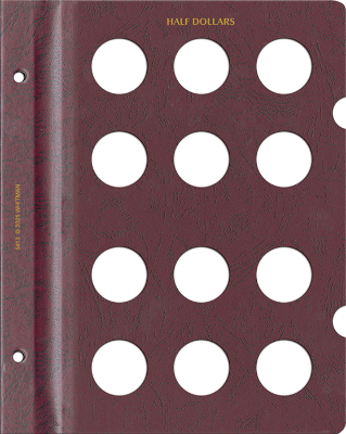 Blank Page, Half Dollar (Burgundy)