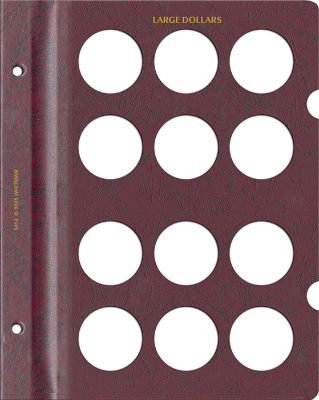 Blank Page, Large Dollar (Burgundy)