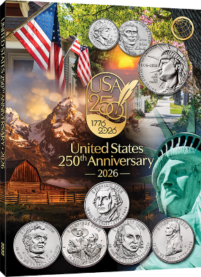 Official Whitman Folder - Single Mint 2026 - 250th America Celebration