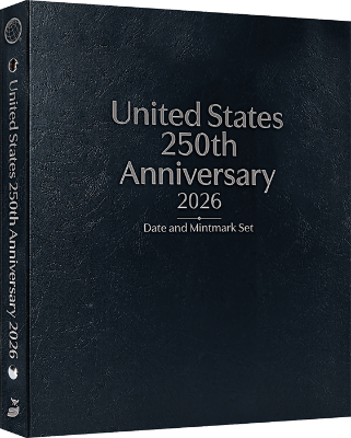 United States 250th Anniversary Collection: 2026 Date & Mintmark Set (Black)