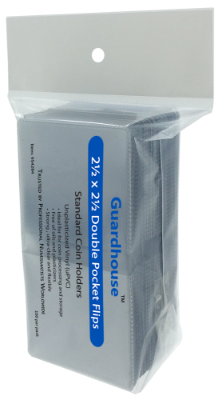 2.5x2.5 Coin Flip - Unplasticized 100 Pack