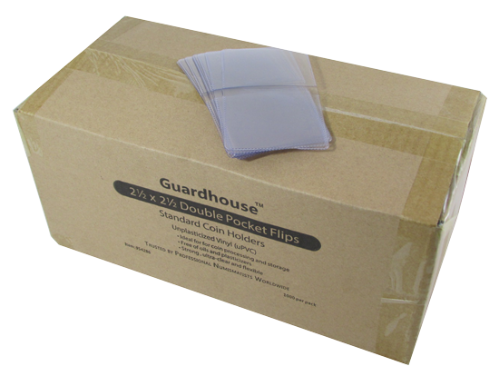 2.5x2.5 Coin Flip Unplasticized Bulk - 1000/Box