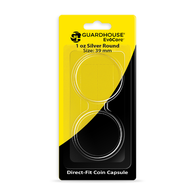 1 oz Silver Round Direct Fit EvoCore Capsule - Retail Card