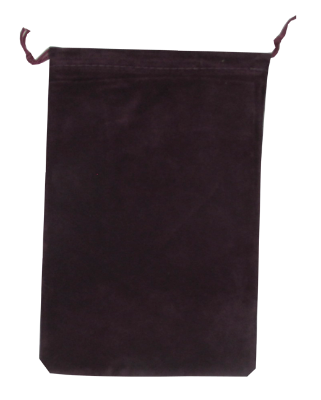 Velour Drawstring Pouch - 5x7.5 Maroon