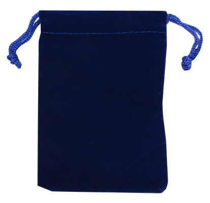 Velour Drawstring Pouch - 5x7.5 Royal Blue
