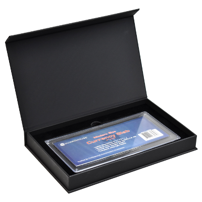 Magnetic Lid Display Box - Holds Guardhouse Modern Currency Slab - Black