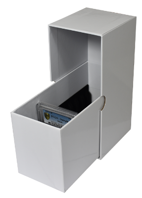 NGC and PCGS Slab Storage Box - Holds 10 Certified Coins (White)
