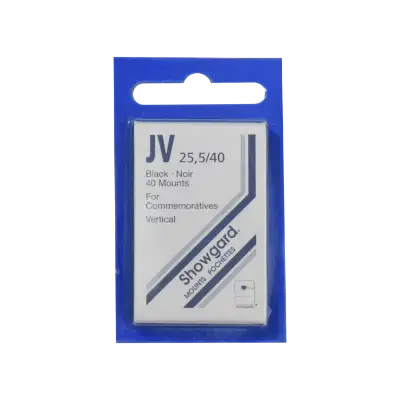 25x40mm Showgard Mounts - Pre-cut Singles (Black)