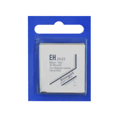 25x22mm Showgard Mounts - Pre-cut Singles (Black)