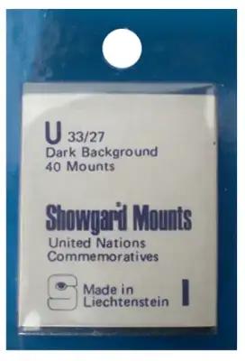 33x27mm Showgard Mounts - Pre-cut Singles (Black)