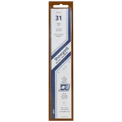 Showgard Mounts - 215mm Strips (Black) - 31x215mm