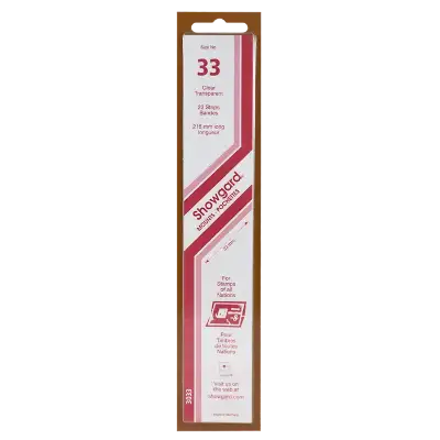 Showgard Mounts - 215mm Strips (Clear) - 33x215mm