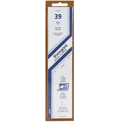 Showgard Mounts - 215mm Strips (Black) - 39x215mm