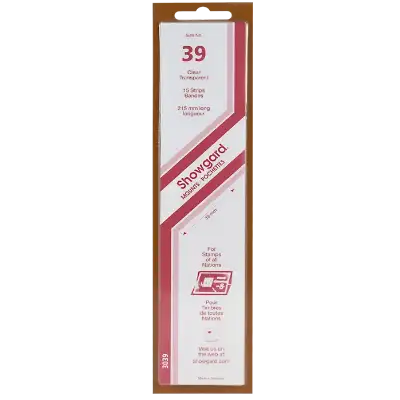Showgard Mounts - 215mm Strips (Clear) - 39x215mm