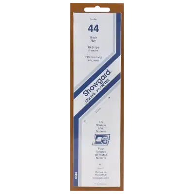 Showgard Mounts - 215mm Strips (Black) - 44x215mm
