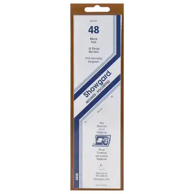 Showgard Mounts - 215mm Strips (Black) - 48x215mm
