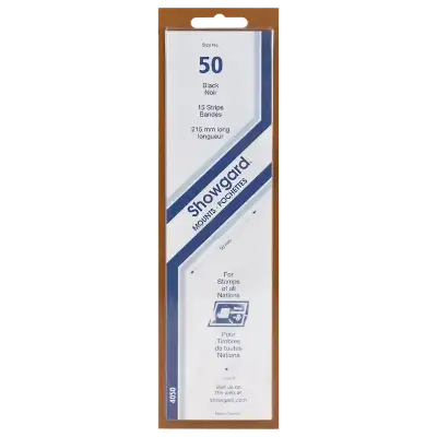 Showgard Mounts - 215mm Strips (Black) - 50x215mm