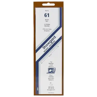 Showgard Mounts - 215mm Strips (Black) - 61x215mm