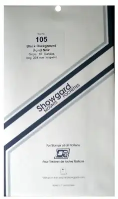 Showgard Showgard Mounts - 264mm Strips (Black) - 105x264mm