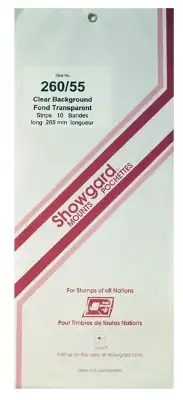 260x55 Showgard Blocks, Strips and Souvenir Sheets (Clear)