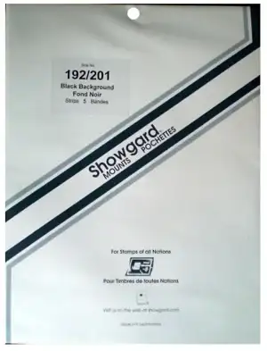192x201 Showgard Blocks, Strips and Souvenir Sheets (Black)